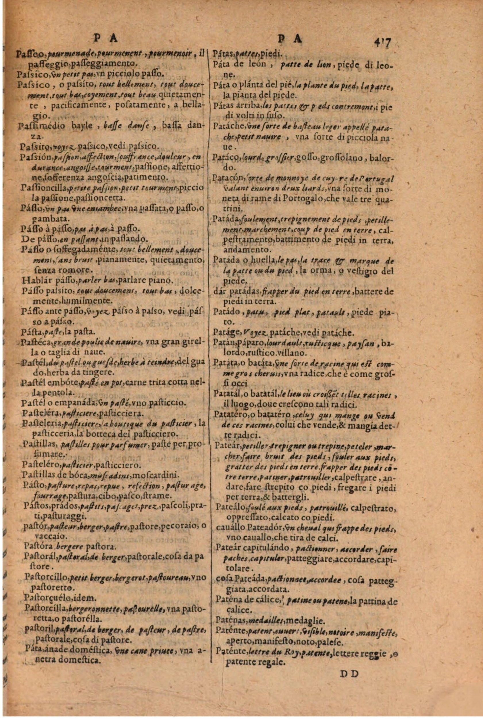 1606 - Samuel Crespin - Thresor des trois langues, francoise, italiene et espagnolle - BSB Munich