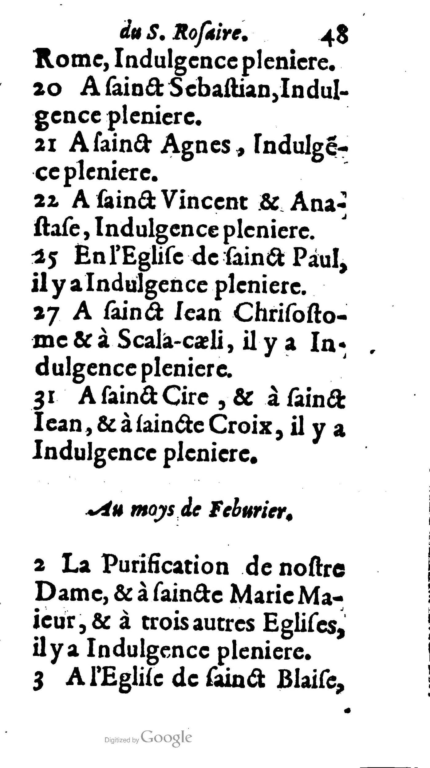 1604 - Jean Le Bouc - Trésor des indulgences du Saint Rosaire - BM Lyon 1604 - Jean Le Bouc - Trésor des indulgences du Saint Rosaire - BM Lyon