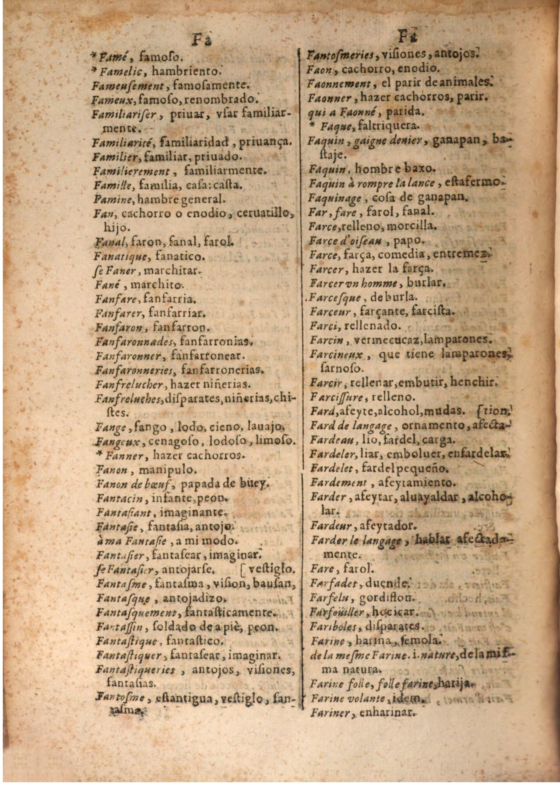 1645 - A. de Sommaville et A. Courbé - Trésor des deux langues espagnole et française (Seconde partie) - BSB Munich