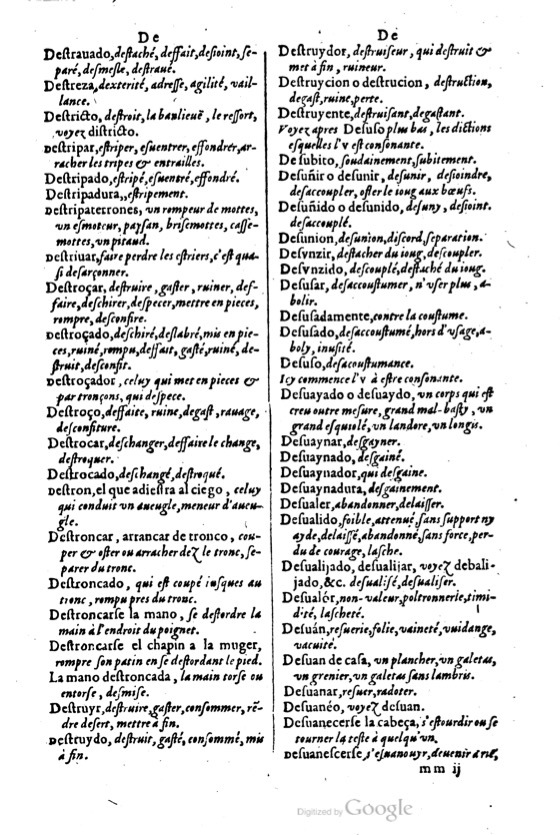 1621 - Adrian Tiffaine - Trésor des deux langues espagnole et française - BM Lyon