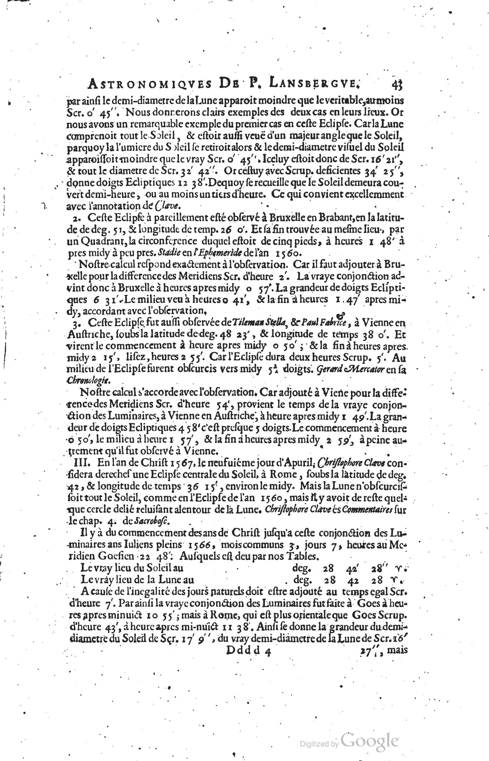 1634 - Zacharie Roman - Les Tables perpétuelles - Universiteit Leiden
