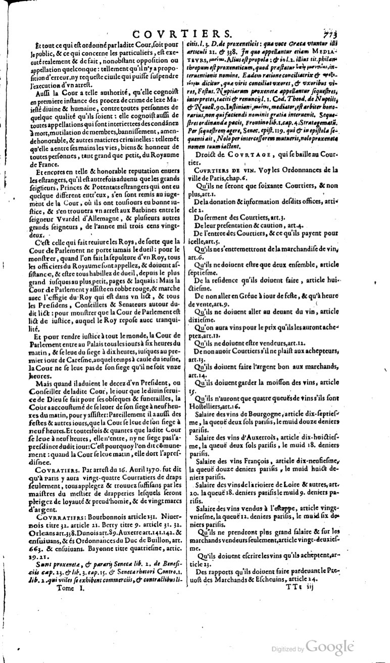 1629 - Veuve Nicolas Buon - Trésor du droit français (29620 T. 1) - BM Lyon