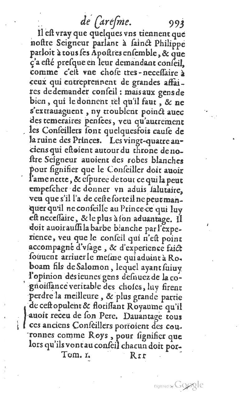 1607 - Nicolas Du Fossé - Trésor quadragésimal - T 01 - BM Lyon