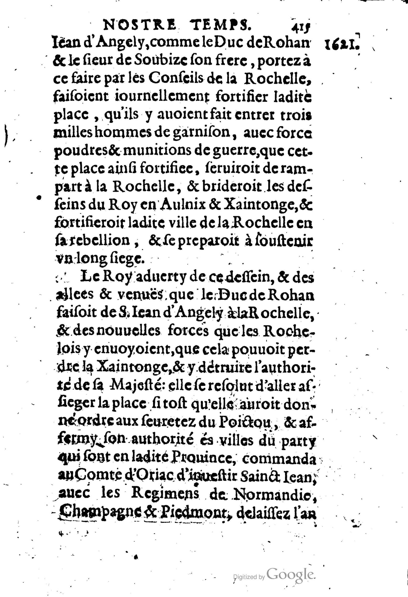 1623 - Joseph Bouillerot - Trésor de l’histoire générale de notre temps - BM Lyon