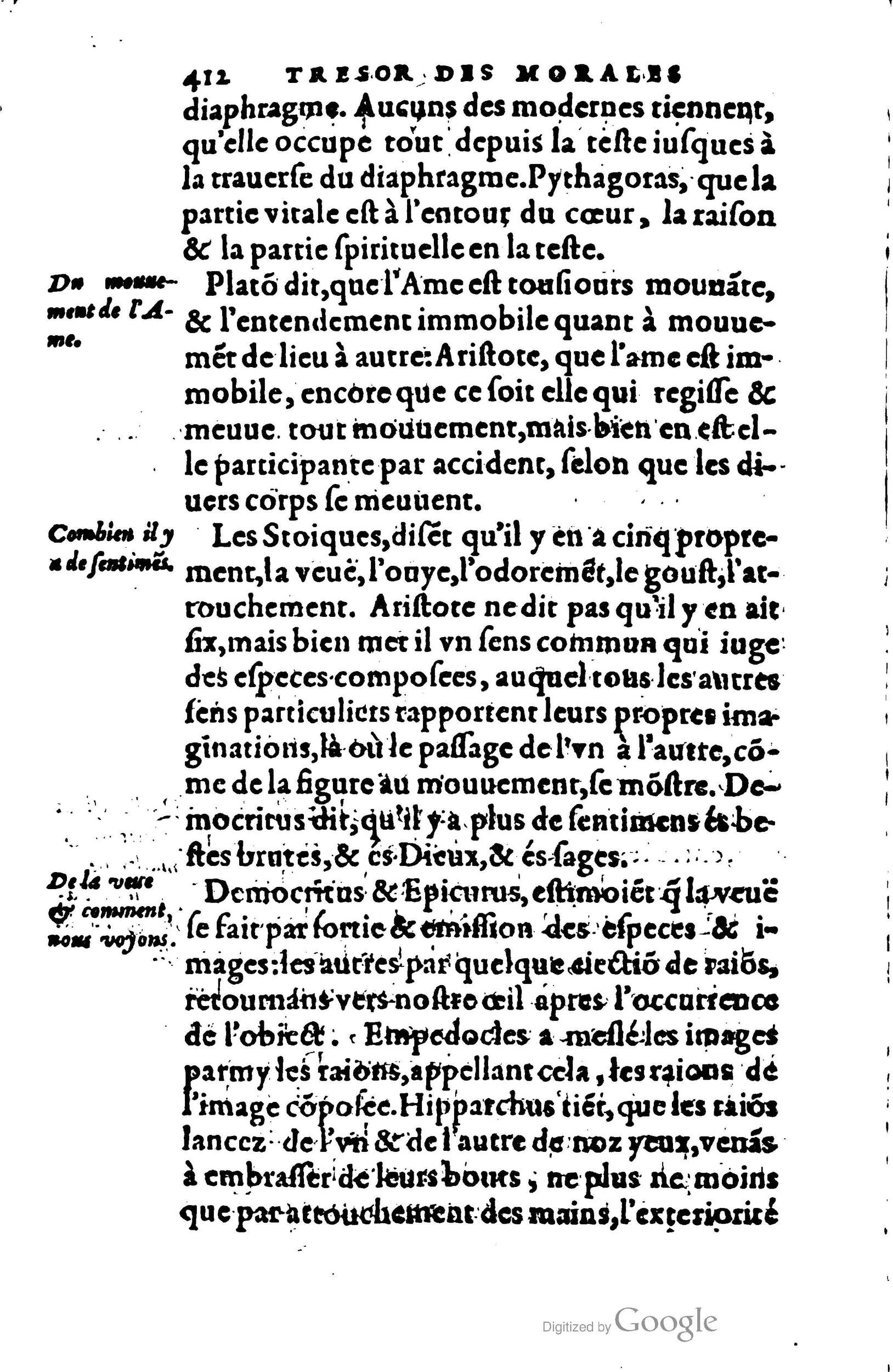 1578 - Jean Poupy - Trésor des morales de Plutarque - BSB Munich