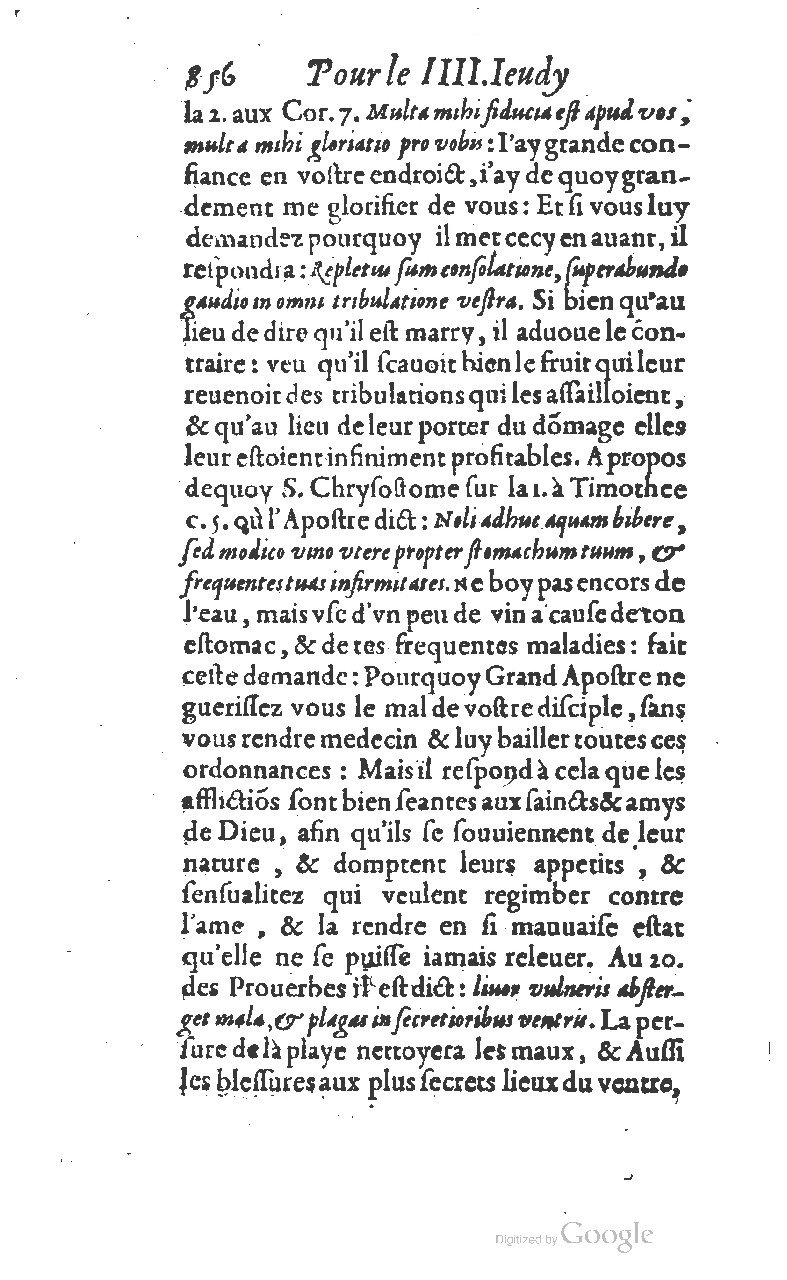 1607 - Nicolas Du Fossé - Trésor quadragésimal - T 01 - BM Lyon
