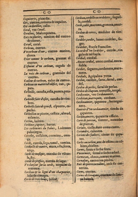 1607 - Marc Orry - Trésor des deux langues espagnole et française (Première et Seconde parties) - ÖNB Wien
