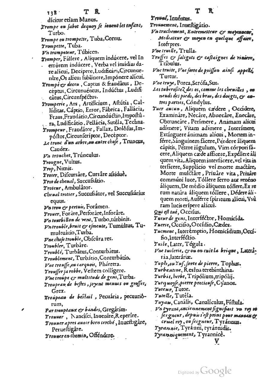 1558 - Guillaume Rouillé - Trésor des mots et traits français - BSB Munich