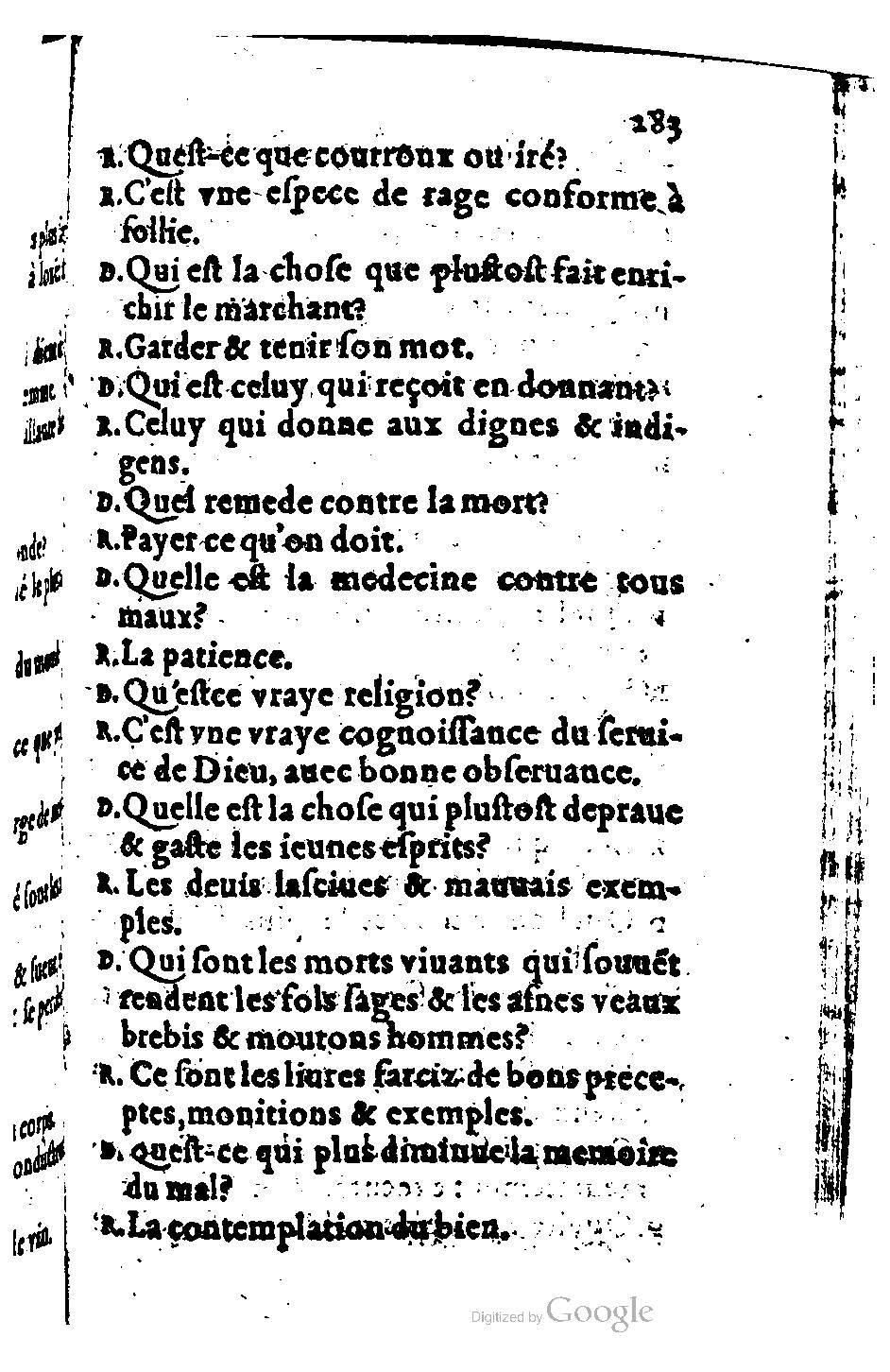 1582 - Nicolas Bonfons - Trésor des sentences dorées - BM Lyon