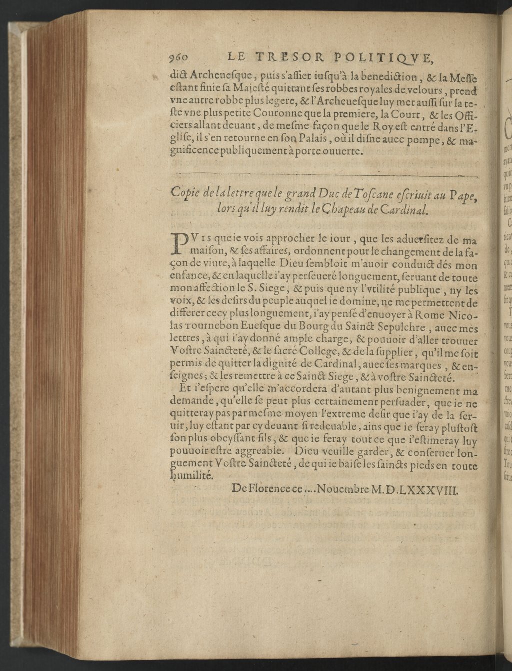 1608 - Nicolas Du Fossé - Trésor politique - BnF Tolbiac