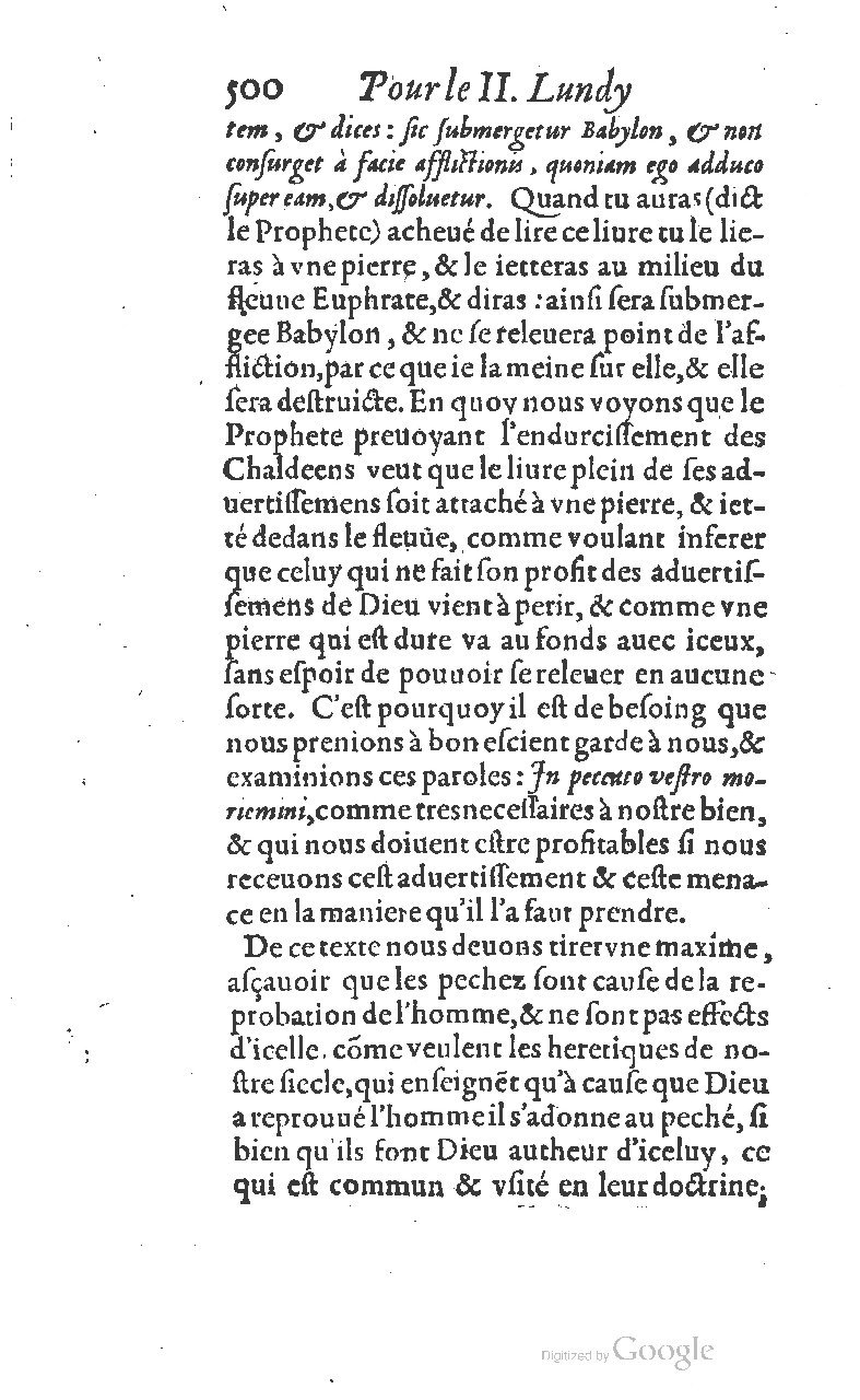 1607 - Nicolas Du Fossé - Trésor quadragésimal - T 01 - BM Lyon 1607 - Nicolas Du Fossé - Trésor quadragésimal - T 01 - BM Lyon