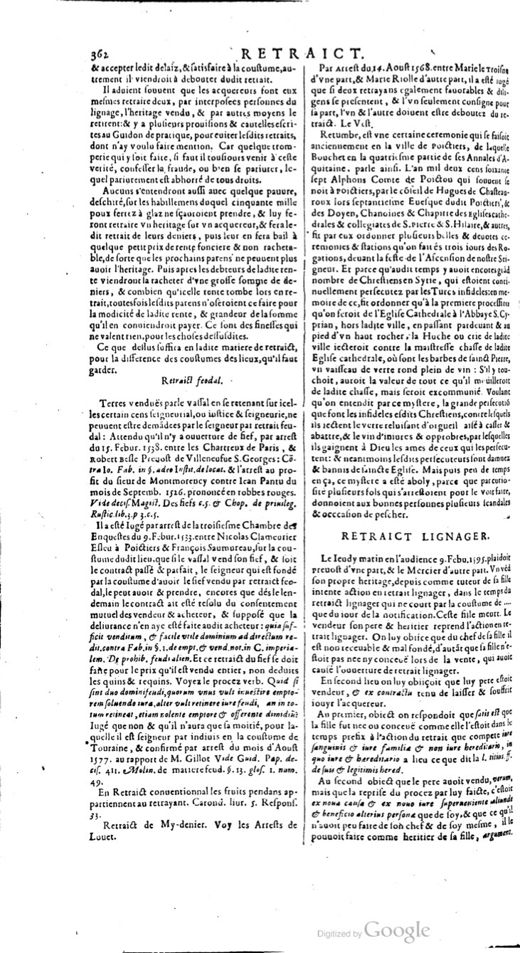 1629 - Veuve Nicolas Buon - Trésor du droit français (21754 T. 3) - BM Lyon