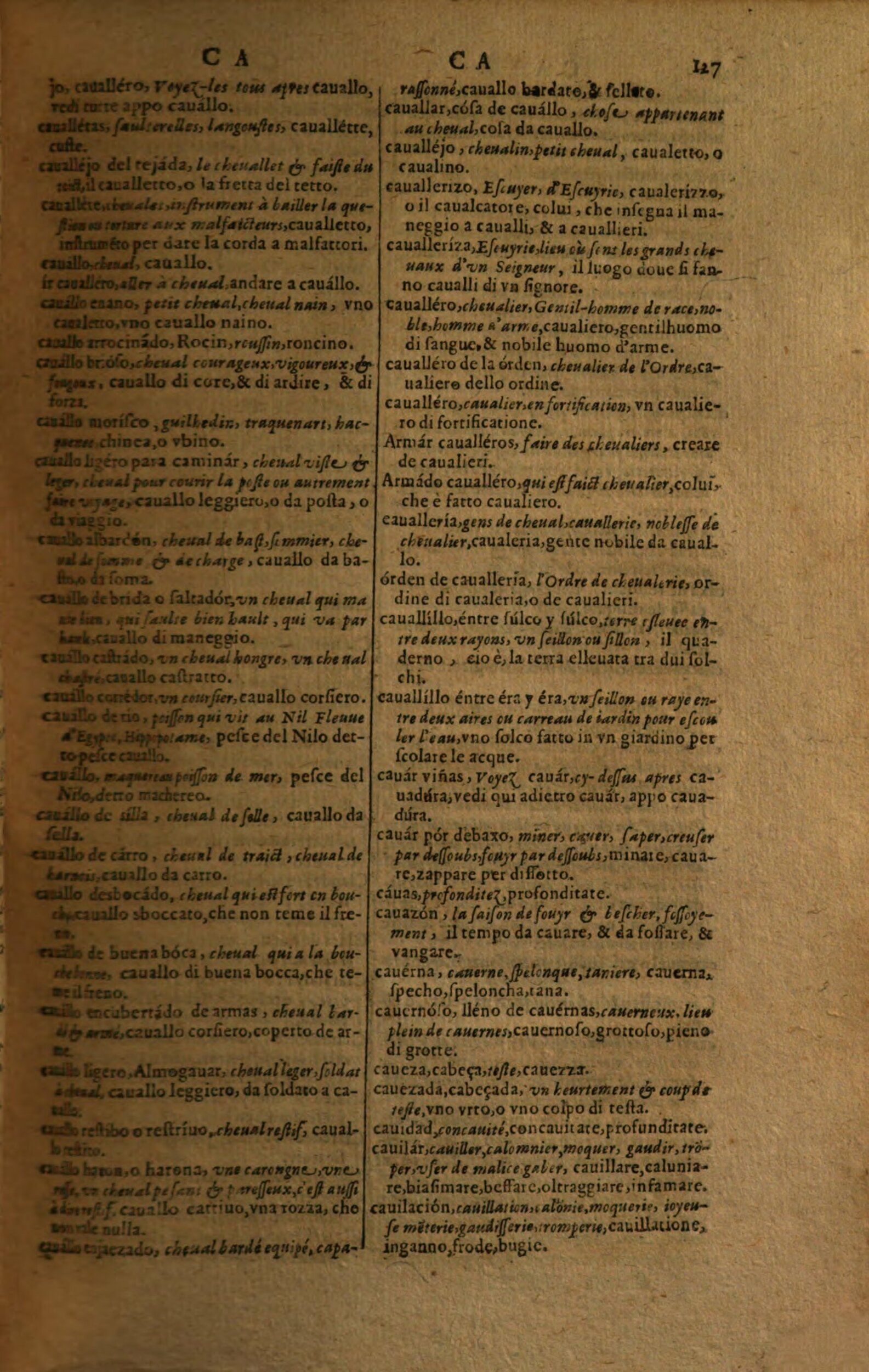 1617 - Samuel Crespin - Trésor des trois langues espagnole, française et italienne (Première partie) - Regensburg