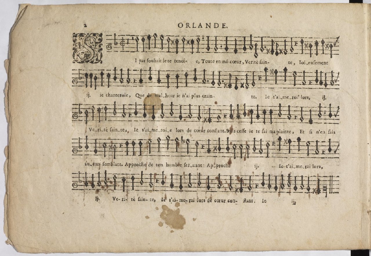 1594 - Paul Marceau - Trésor de musique d&#039;Orlande de Lassus, Superius, Bassus, Tenor, Quinta pars - BnF