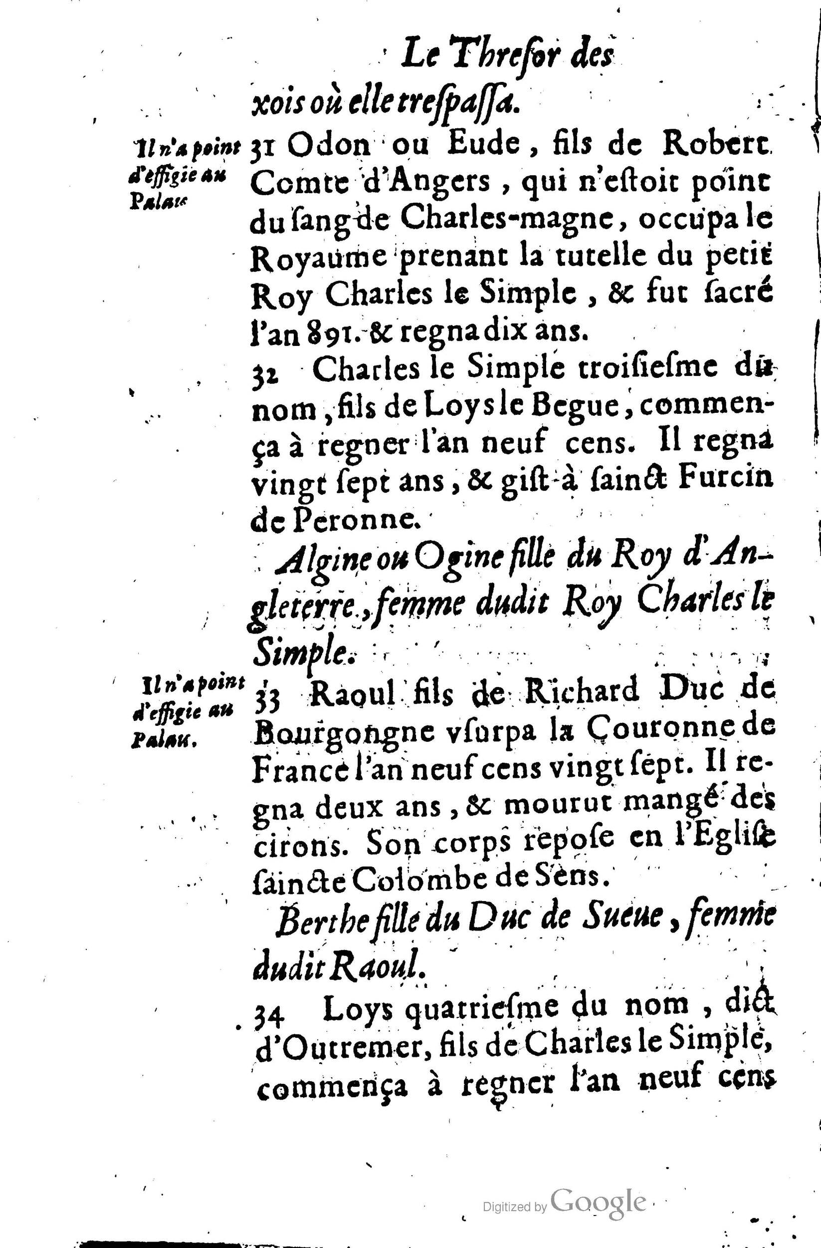 1619 - Jean Corrozet - Trésor des histoires de France - BSB Munich