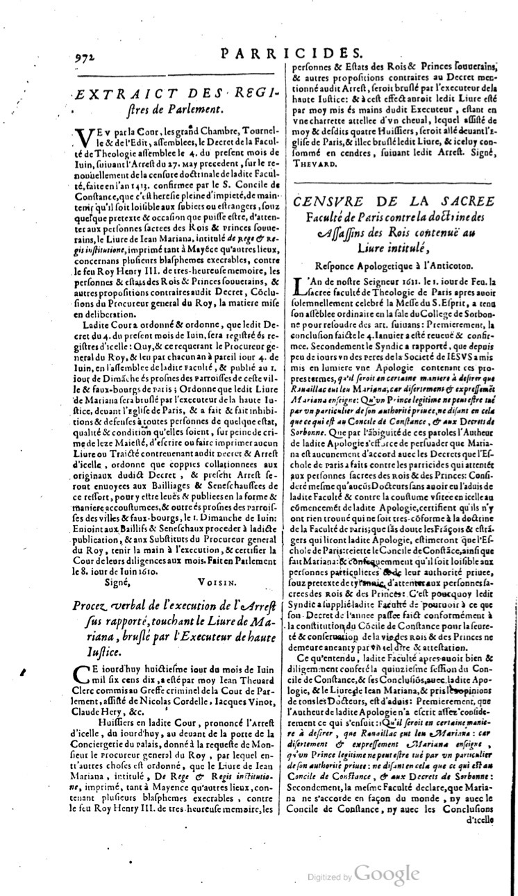 1629 - Veuve Nicolas Buon - Trésor du droit français (29620 T. 2) - BM Lyon
