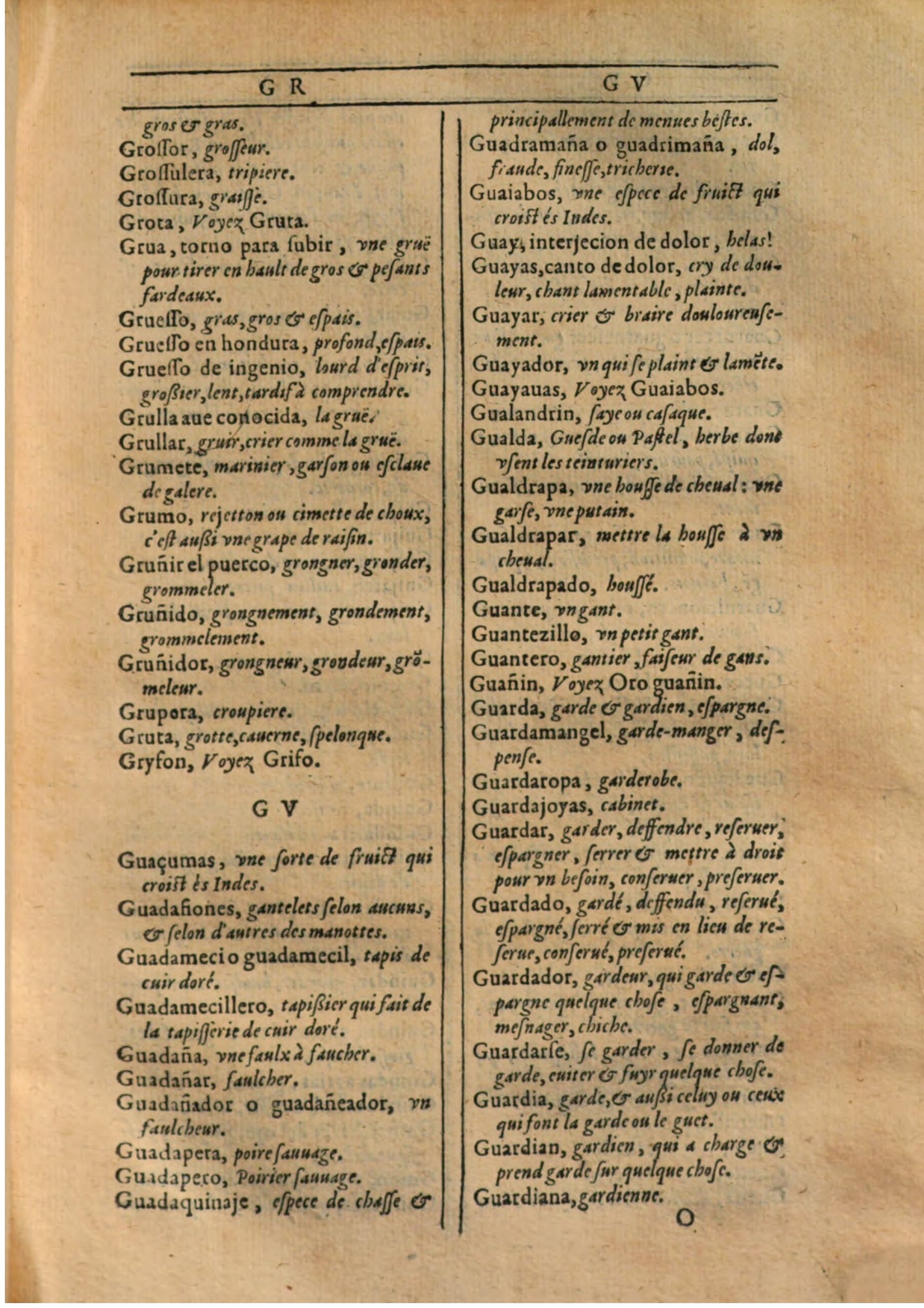 1607 - Marc Orry - Trésor des deux langues espagnole et française (Première partie) - BSB Munich 1607 - Marc Orry - Trésor des deux langues espagnole et française (Première partie) - BSB Munich