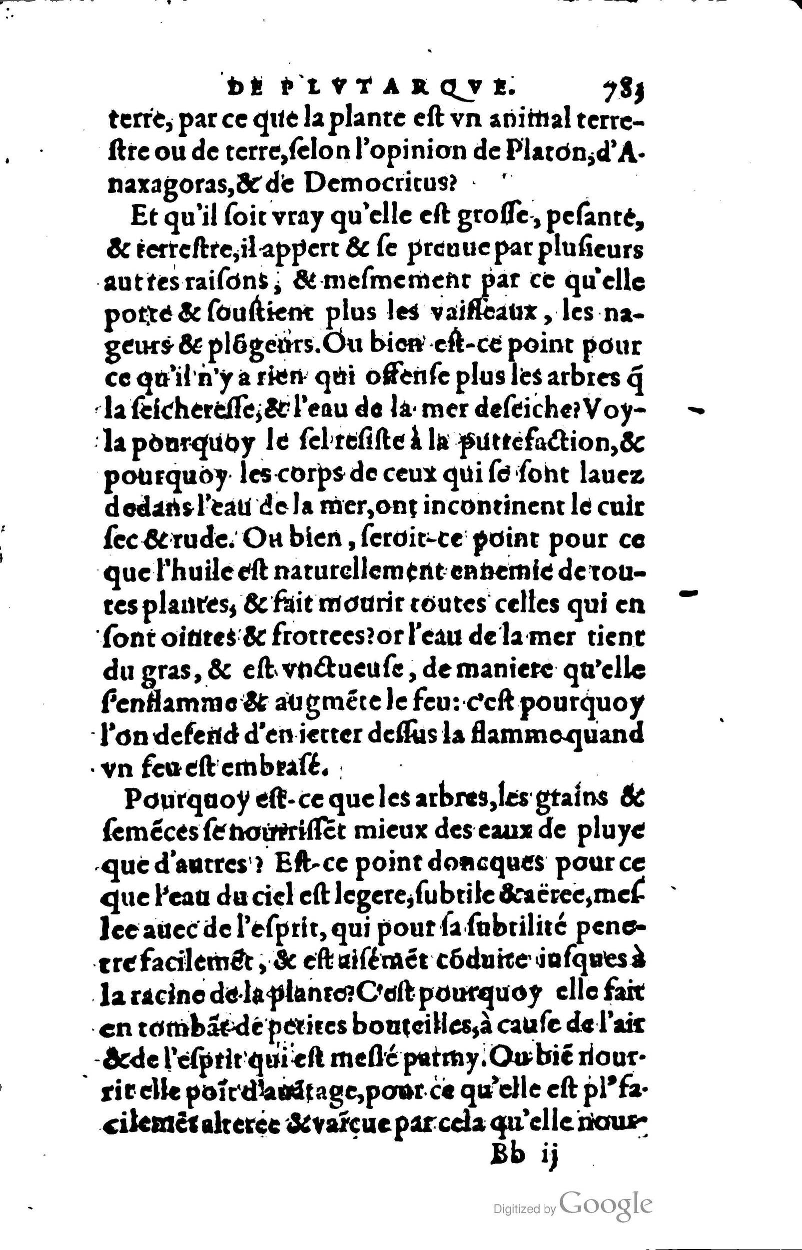 1578 - Jean Poupy - Trésor des morales de Plutarque - BSB Munich