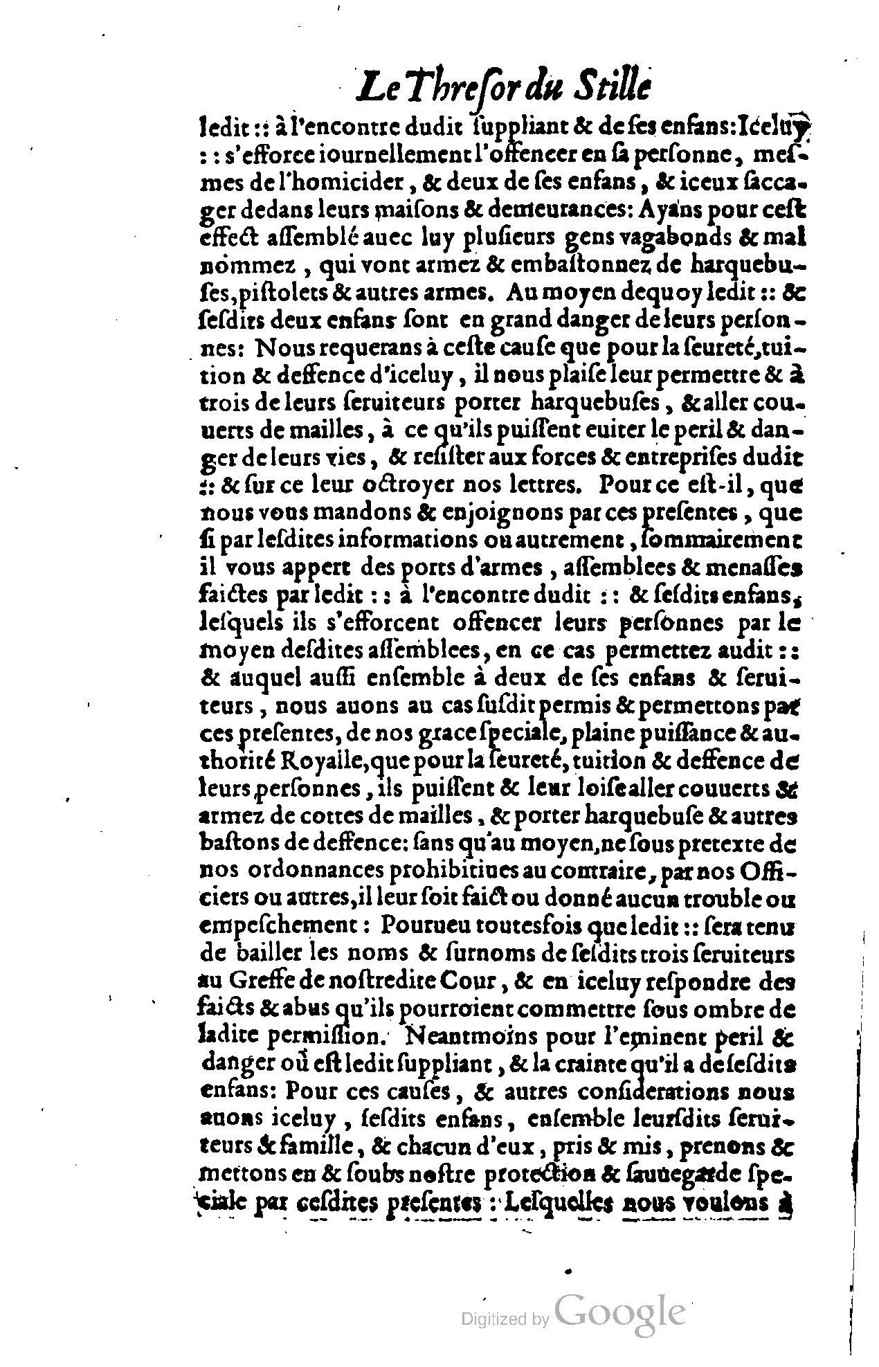 1614 - Jean Richer - Trésor du nouveau style et protocole de la chancellerie de France - BSB Munich