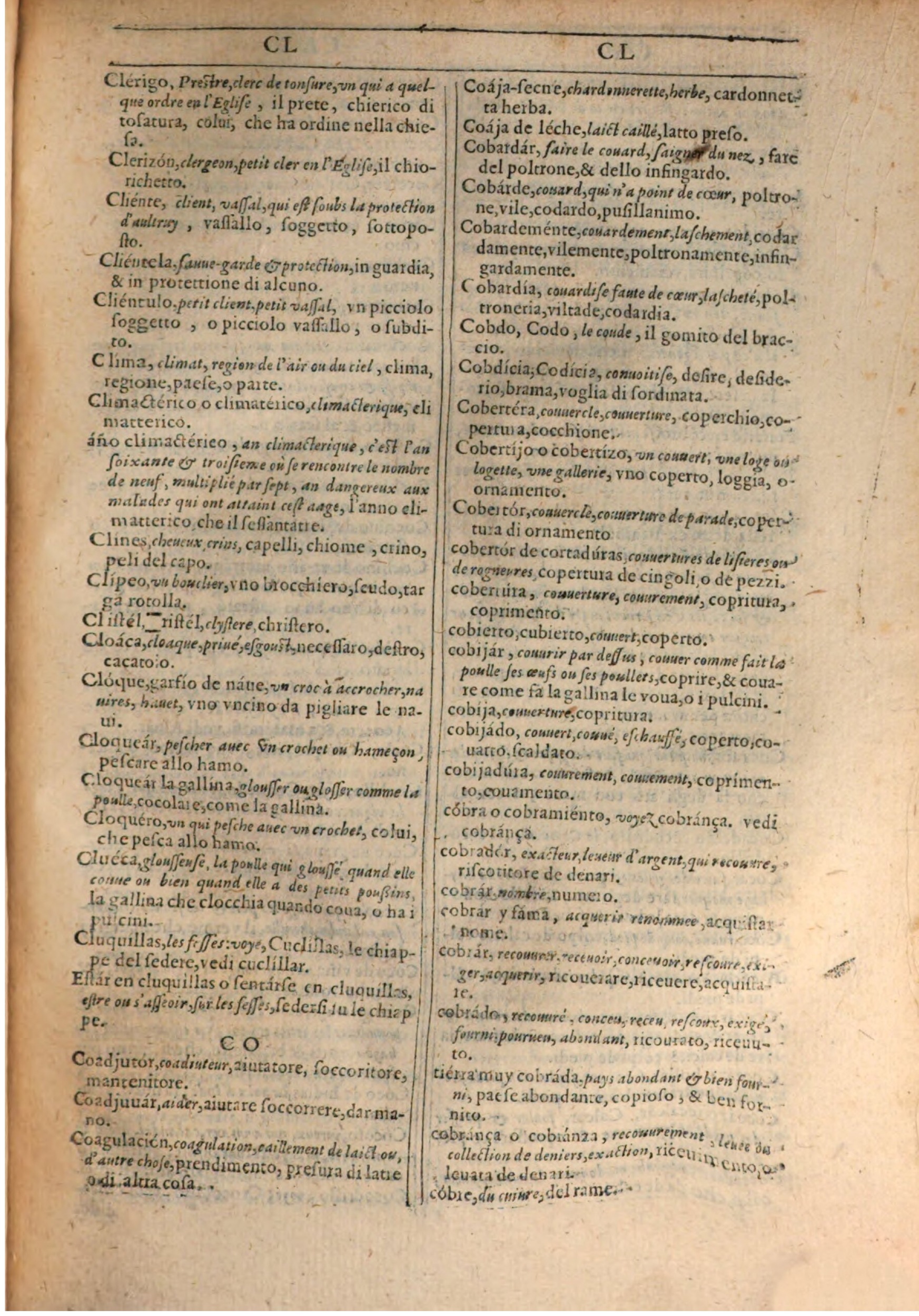 1609 - Philippe Albert et Alexandre Pernet - Trésor des trois langues française, italienne et espagnole (Première partie) - BSB Munich 1609 - Philippe Albert et Alexandre Pernet - Trésor des trois langues française, italienne et espagnole (Première partie) - BSB Munich