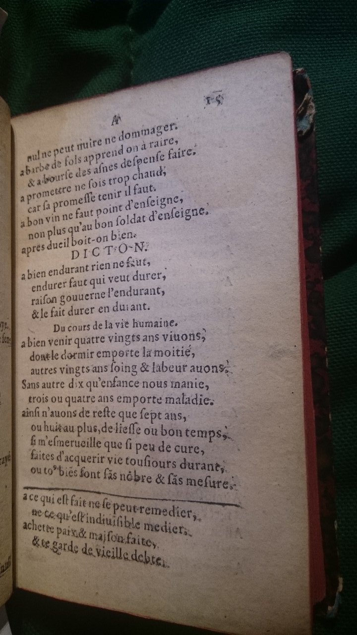 1579 - Nicolas Lescuyer - Trésor des sentences dorées - BnF