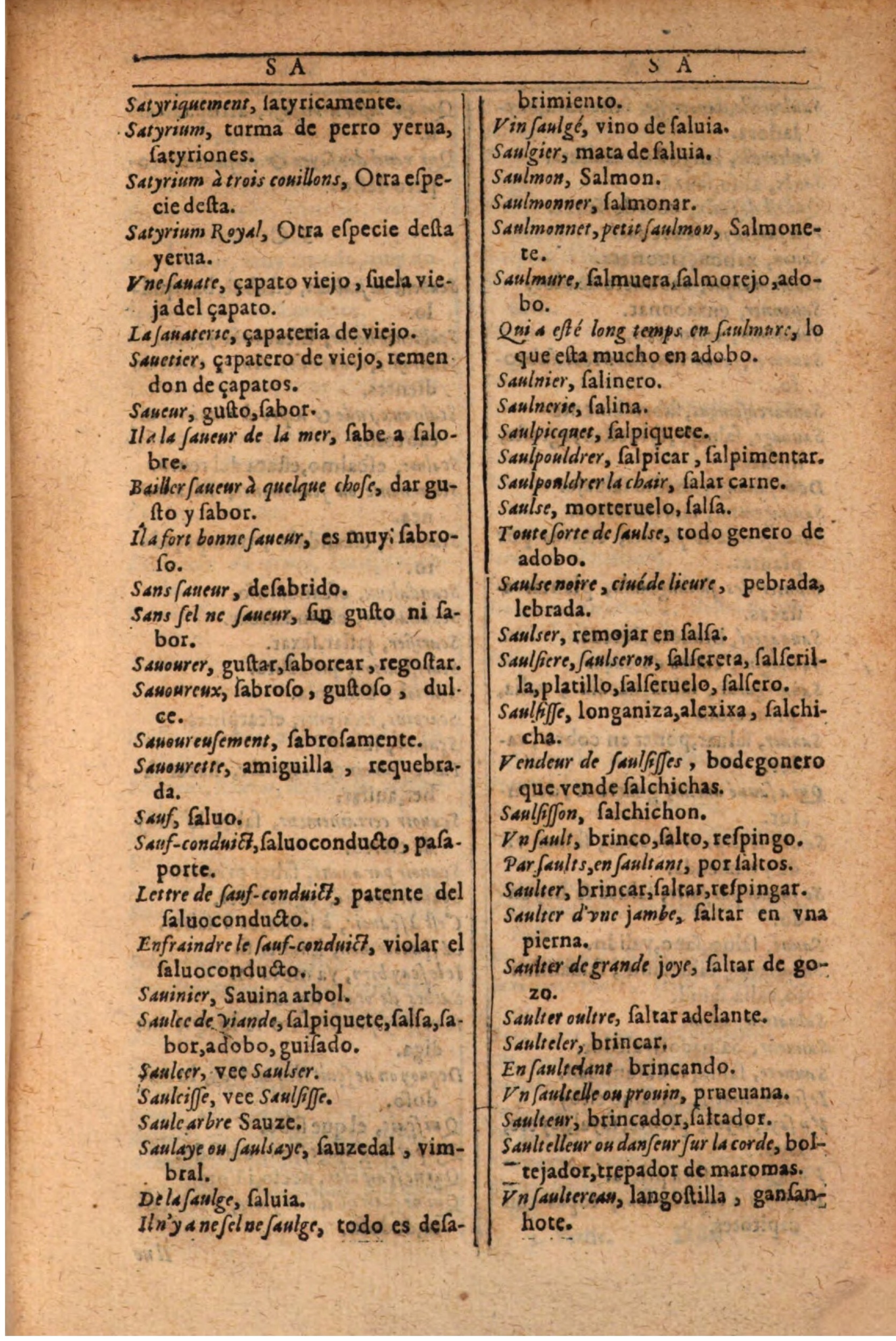 1607 - Marc Orry - Trésor des deux langues espagnole et française (Seconde partie) - BSB Munich