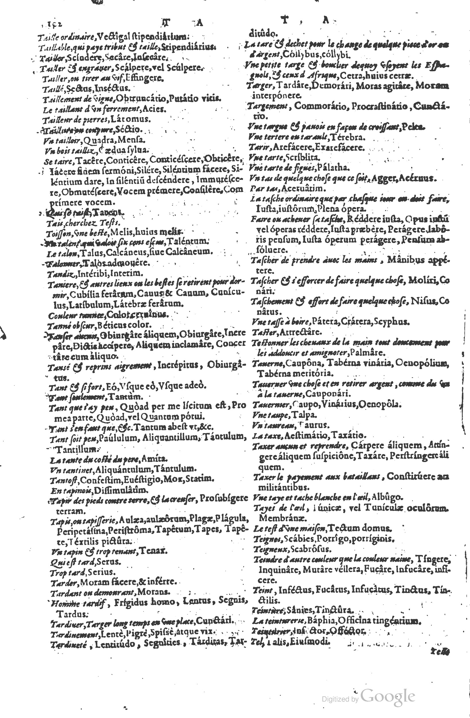1578 - Louis Cloquemin - Trésor des mots et traits français - BSB Munich 1578 - Louis Cloquemin - Trésor des mots et traits français - BSB Munich