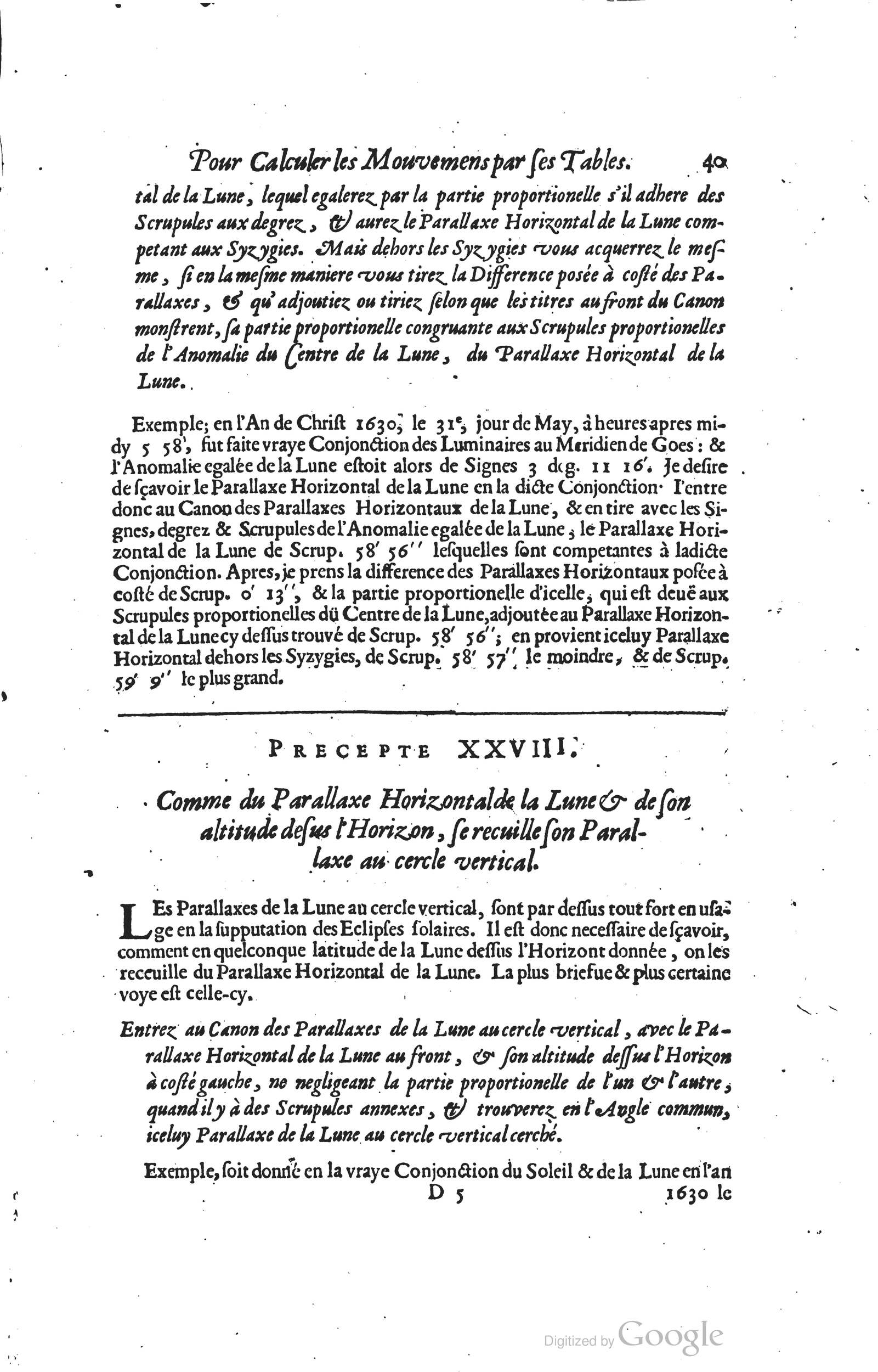 1634 - Zacharie Roman - Les Tables perpétuelles - Universiteit Leiden