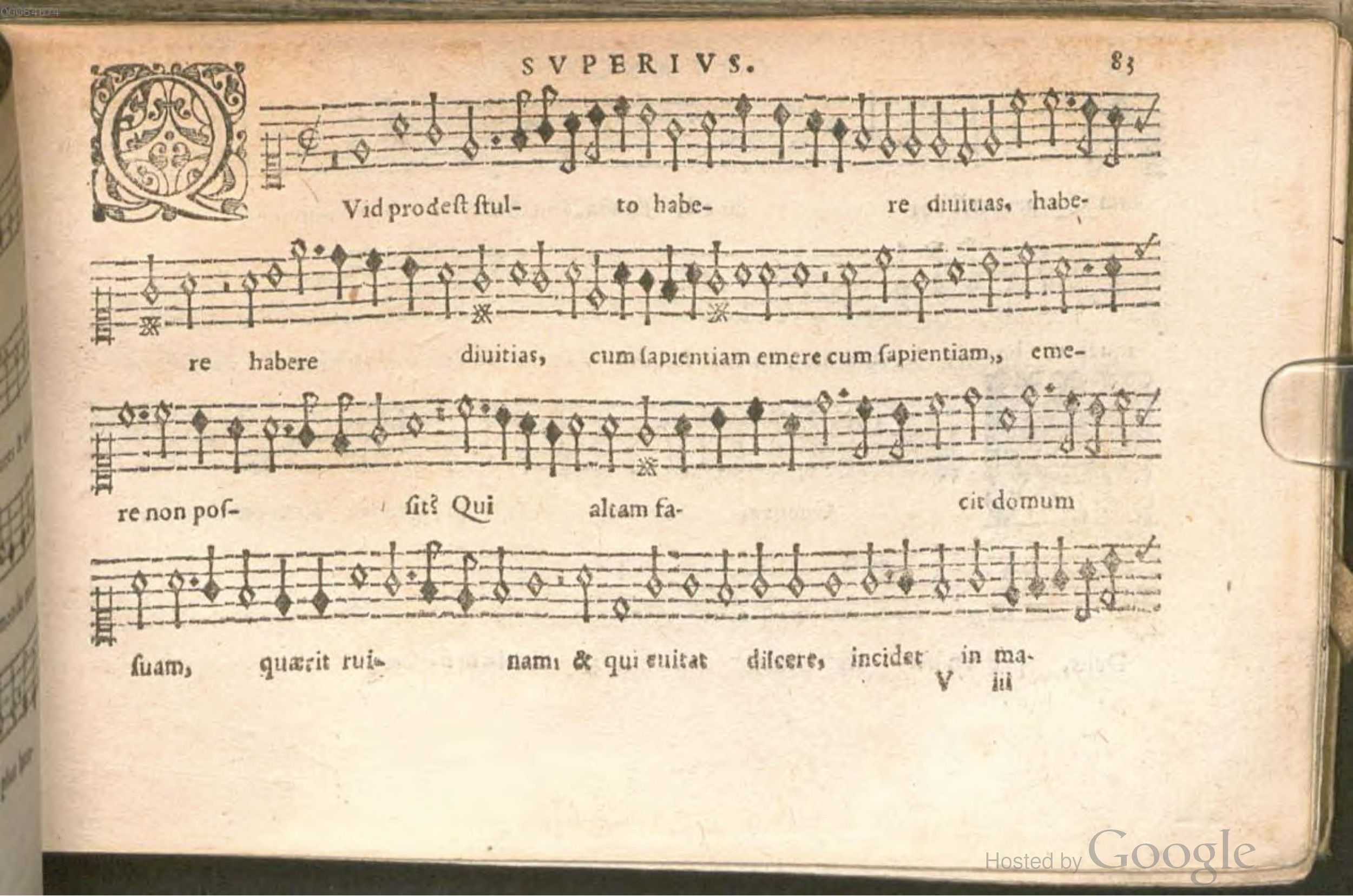 1576 - [Pierre de Saint-André] - Trésor de musique d’Orlande de Lassus Superius - BSB Munich