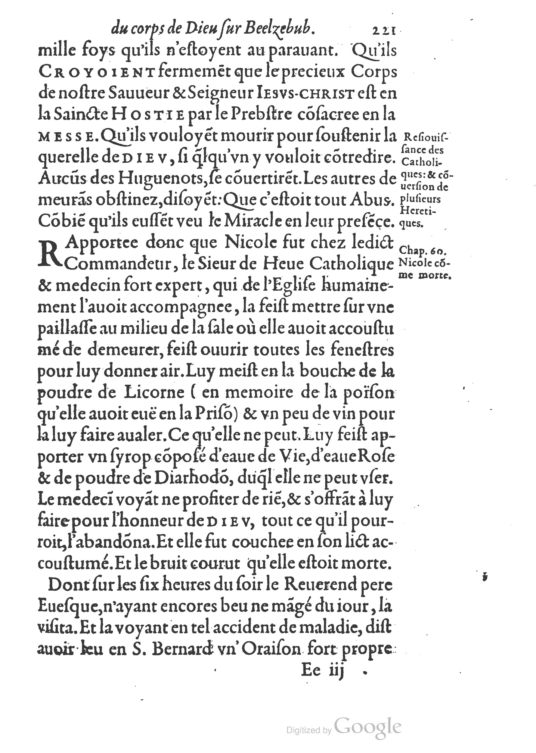 1578 - Nicolas Chesneau - Trésor et entière histoire de la triomphante victoire du corps de Dieu sur l’esprit malin - British Library 1578 - Nicolas Chesneau - Trésor et entière histoire de la triomphante victoire du corps de Dieu sur l’esprit malin - British Library