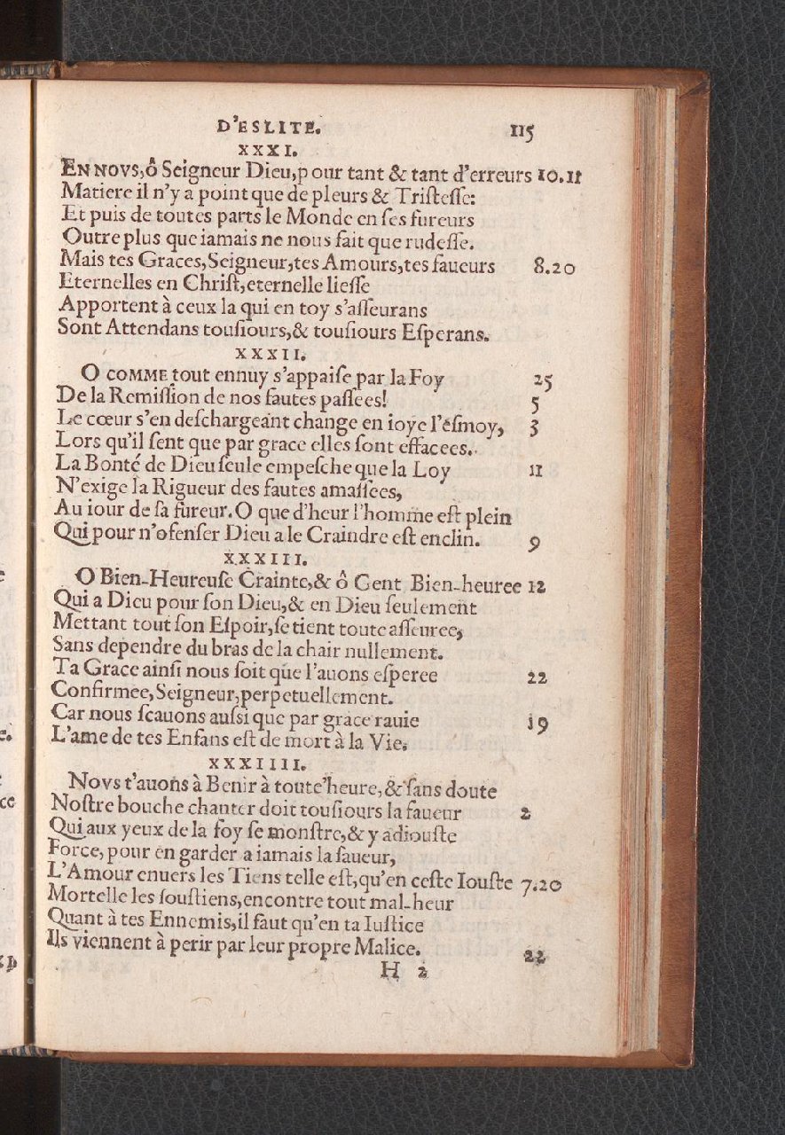 1577 - Jean de Laon - Trésor des 150 psaumes de David - Genève