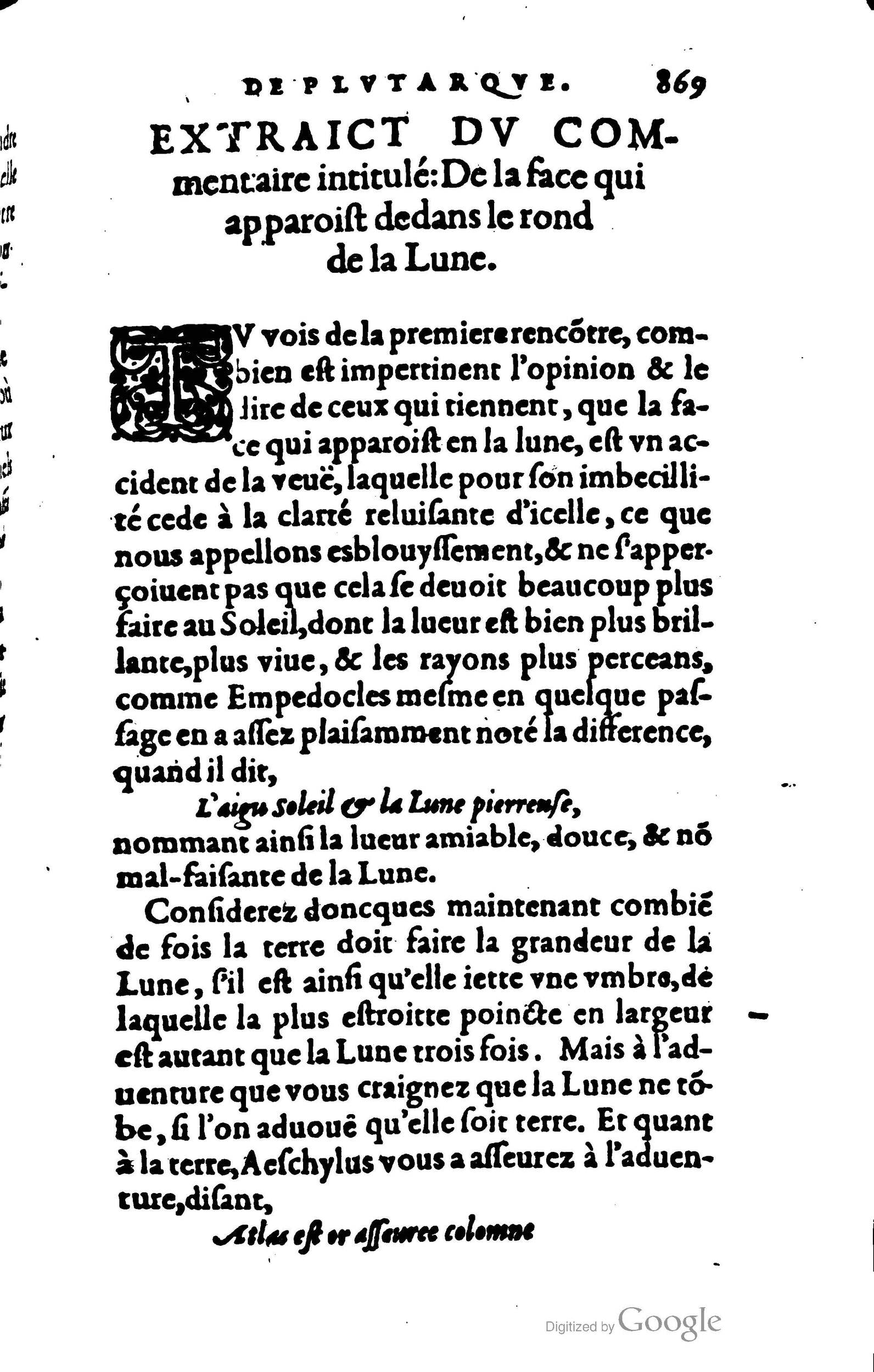 1578 - Jean Poupy - Trésor des morales de Plutarque - BSB Munich
