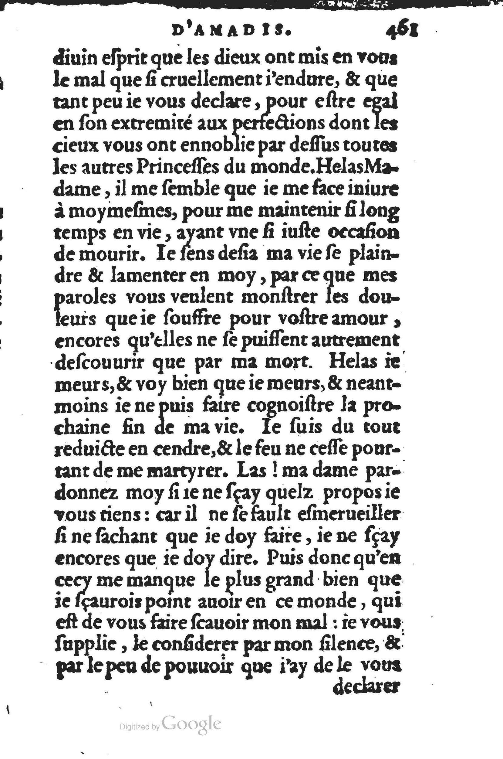 1560 - Jean d’Ogerolles et Gabriel Cotier Lyon - Trésor des Amadis - BSB Munich