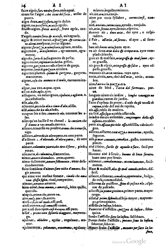 1617 - Samuel Crespin - Trésor des trois langues espagnole, française et italienne (3 parties) - Ohio