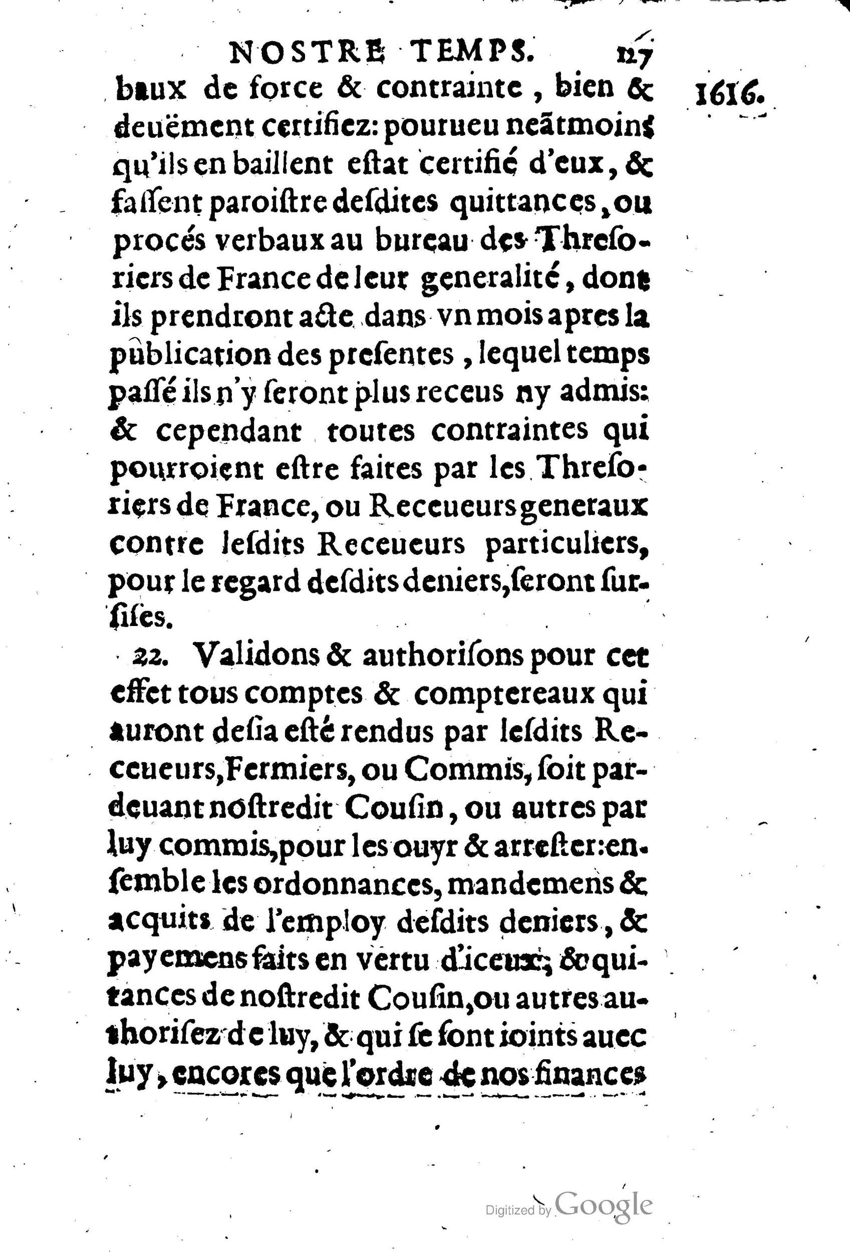 1623 - Joseph Bouillerot - Trésor de l’histoire générale de notre temps - BM Lyon