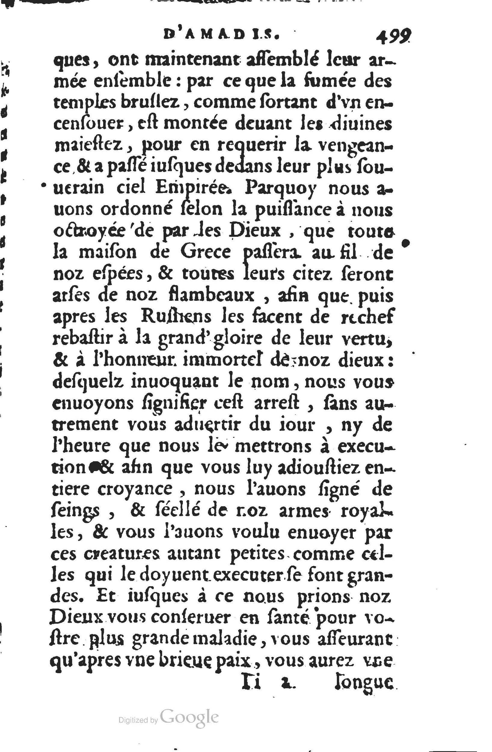 1560 - Jean d’Ogerolles et Gabriel Cotier Lyon - Trésor des Amadis - BSB Munich