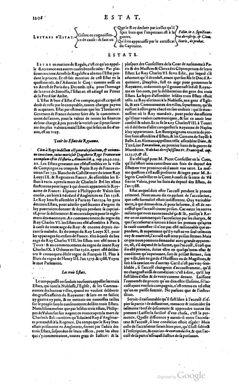 1629 - Veuve Nicolas Buon - Trésor du droit français (29620 T. 1) - BM Lyon