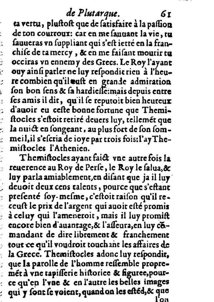 1611 - Pierre Rigaud - Trésor des vies de Plutarque - BM Lyon