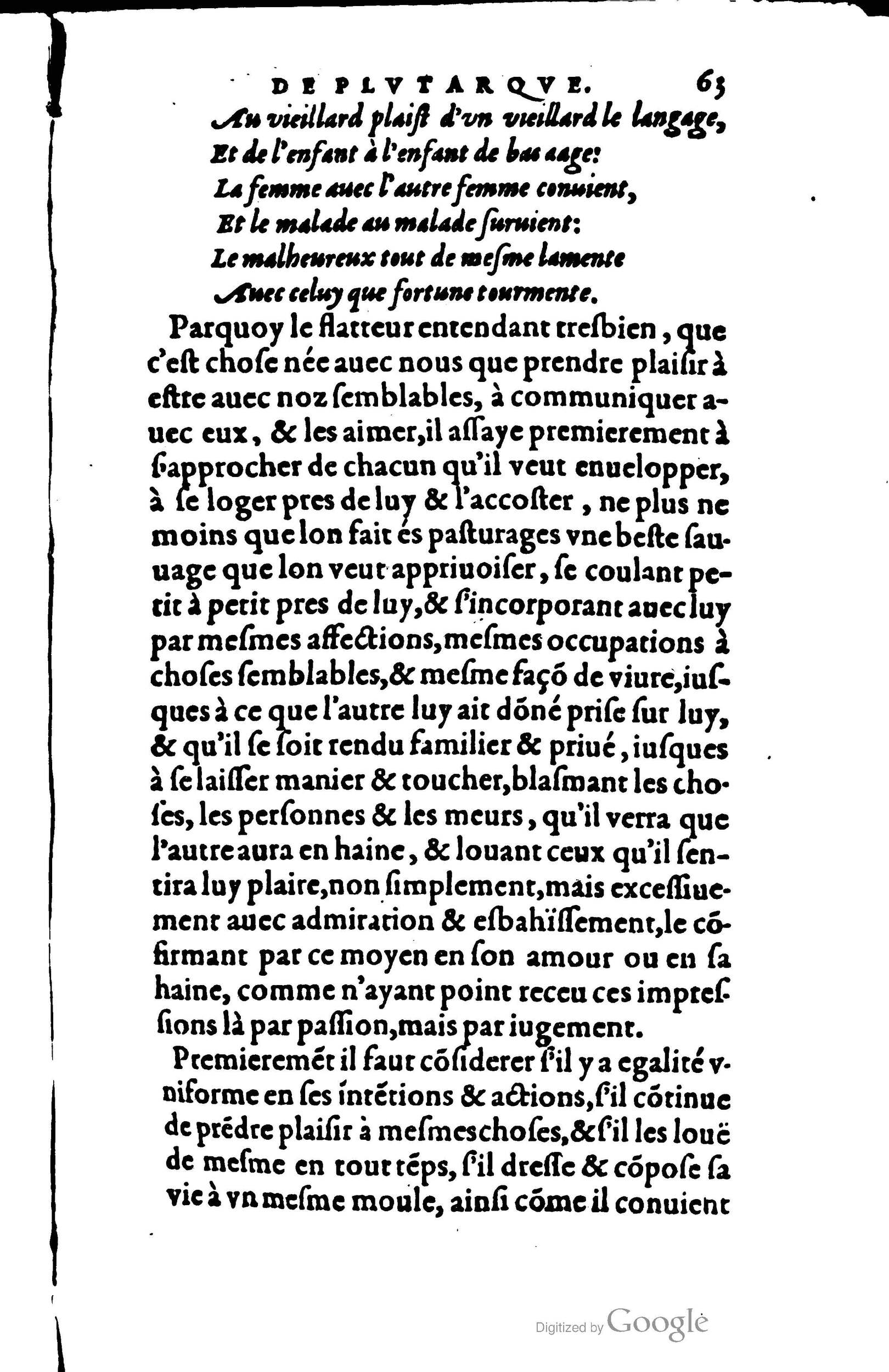 1578 - Jean Poupy - Trésor des morales de Plutarque - BSB Munich