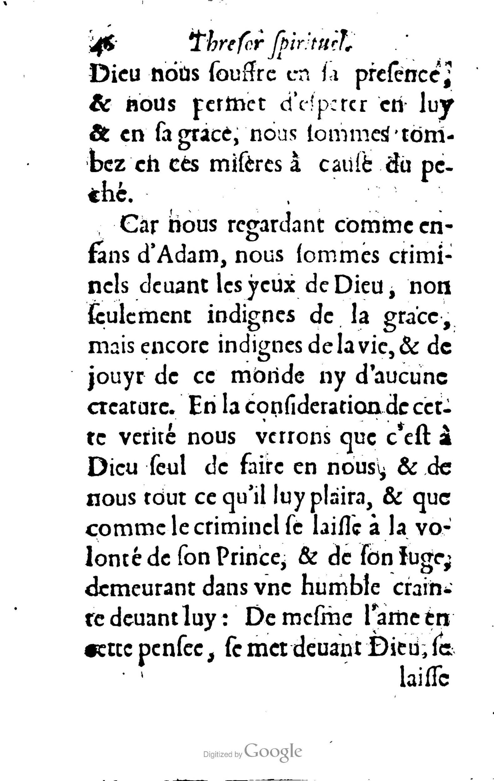 1633 - François Waudré - Trésor spirituel contenant les excellences du christianisme - BM Lyon