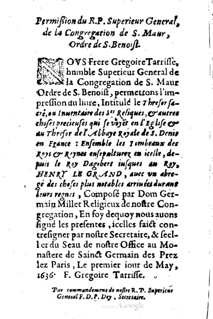 1636 - Jean Billaine - Trésor sacré ou inventaire des saintes reliques - British Library