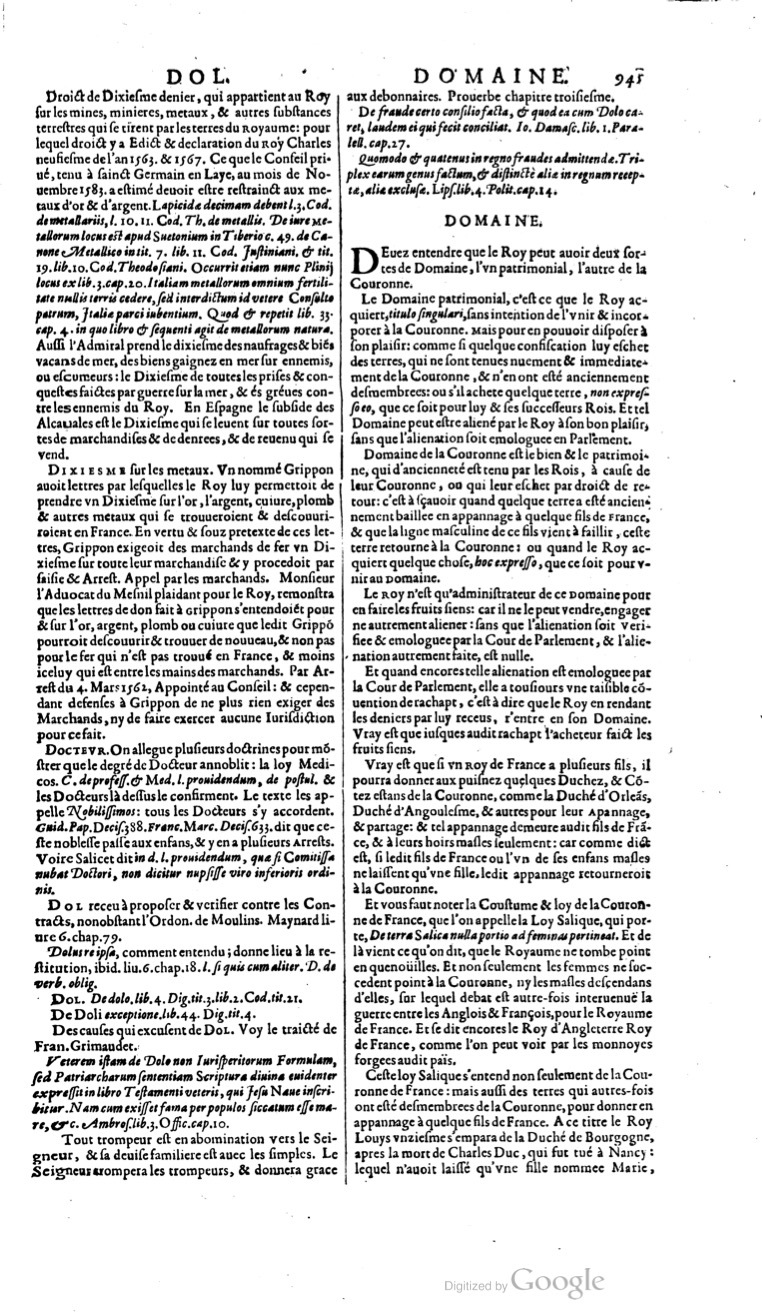 1629 - Veuve Nicolas Buon - Trésor du droit français (21754 T. 1) - BM Lyon