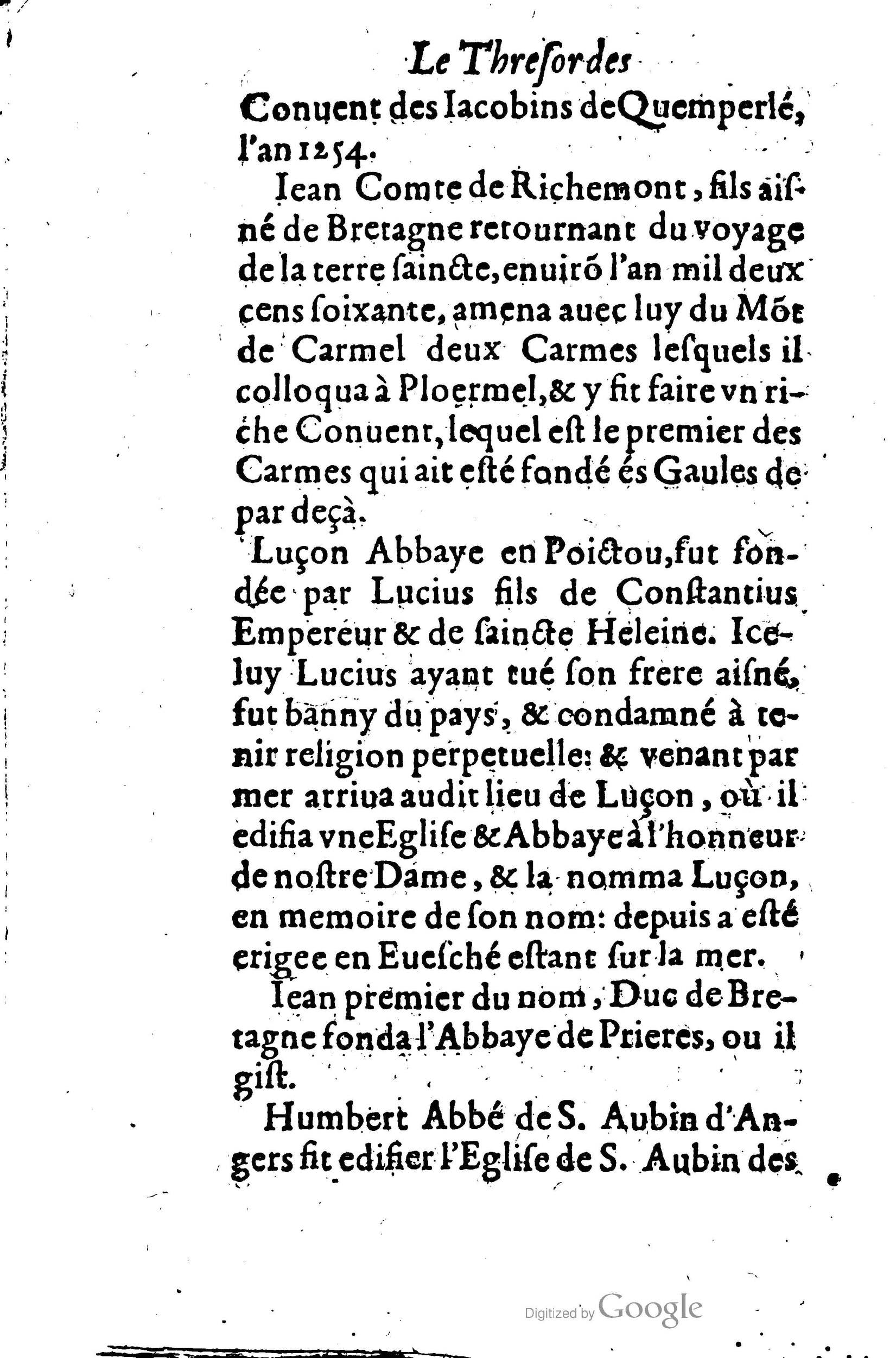 1619 - Jean Corrozet - Trésor des histoires de France - BSB Munich