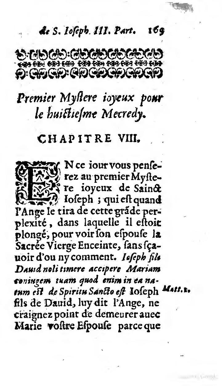 1646 - Jean Piot - Trésor inestimable de Saint-Joseph - BNC Rome