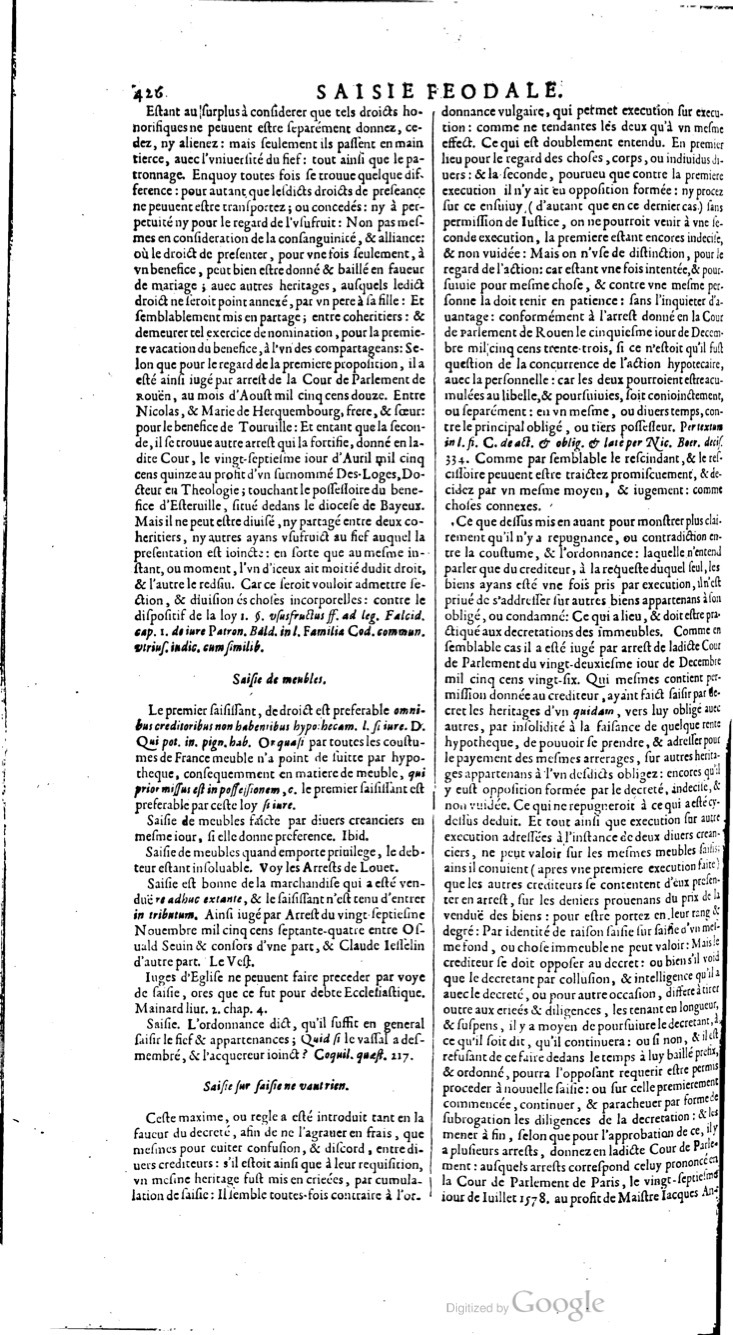 1629 - Veuve Nicolas Buon - Trésor du droit français (21754 T. 3) - BM Lyon
