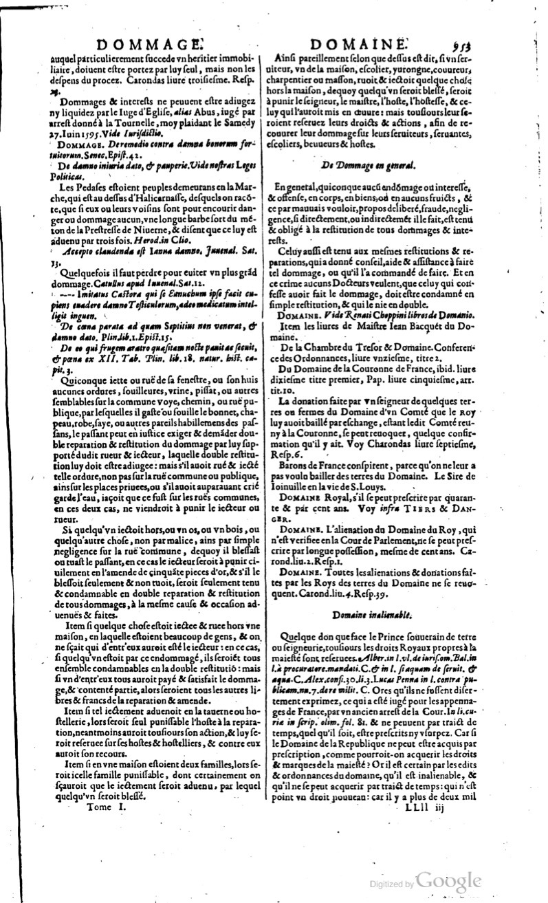 1629 - Veuve Nicolas Buon - Trésor du droit français (29620 T. 1) - BM Lyon