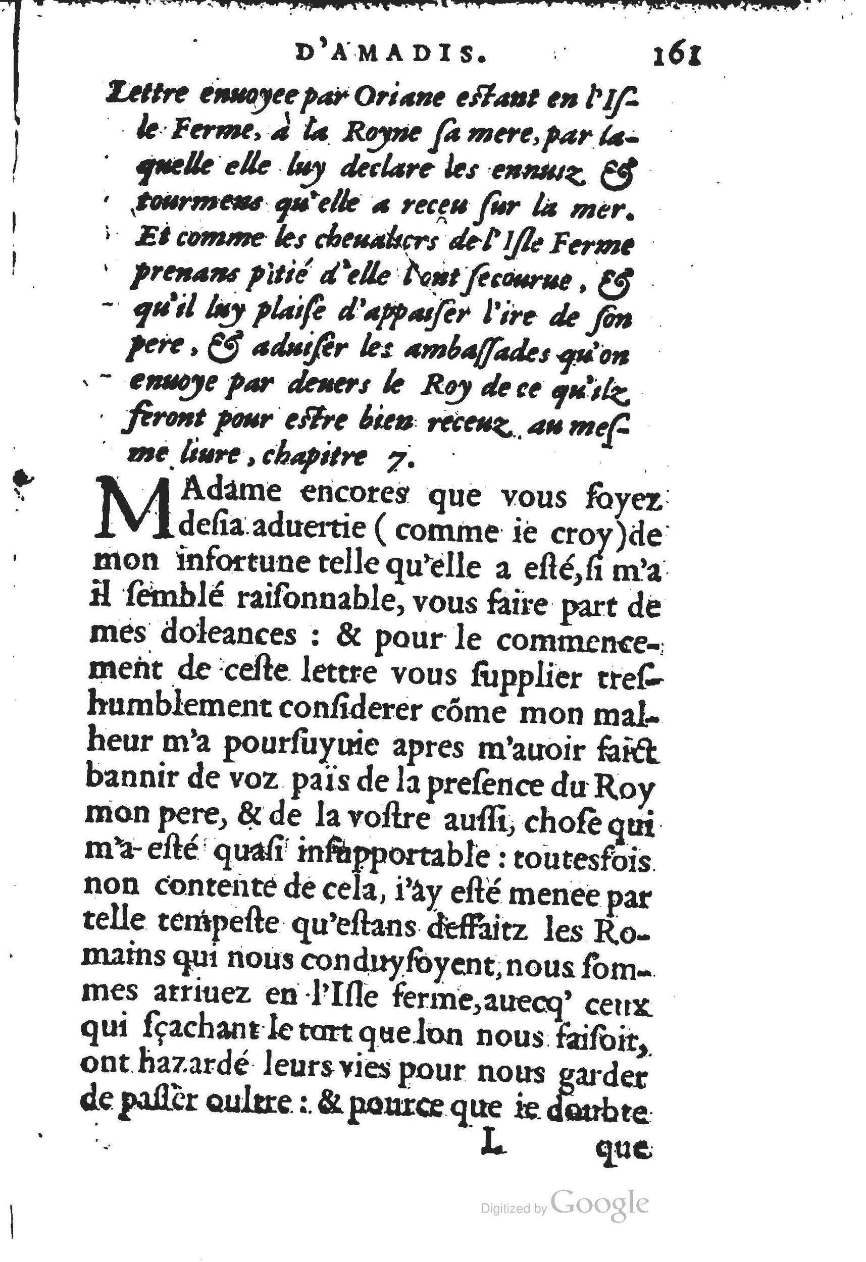 1560 - Jean d’Ogerolles et Gabriel Cotier Lyon - Trésor des Amadis - BSB Munich
