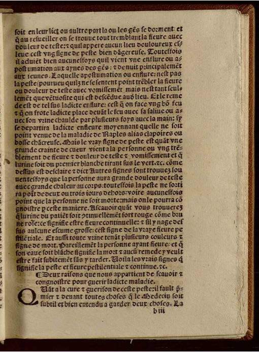 1532 - Jean Bignon - Trésor du remède préservatif et guérison de la peste - Séville Capitular y Colombina