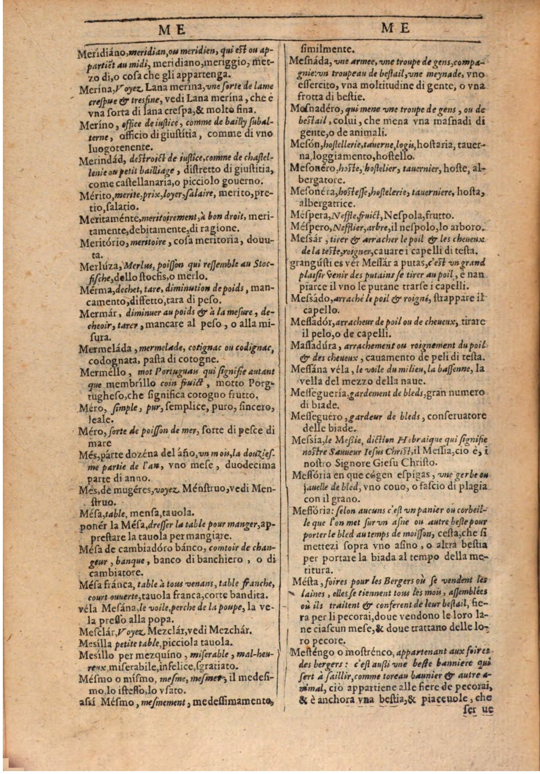 1609 - Philippe Albert et Alexandre Pernet - Trésor des trois langues française, italienne et espagnole (Première partie) - BSB Munich 1609 - Philippe Albert et Alexandre Pernet - Trésor des trois langues française, italienne et espagnole (Première partie) - BSB Munich