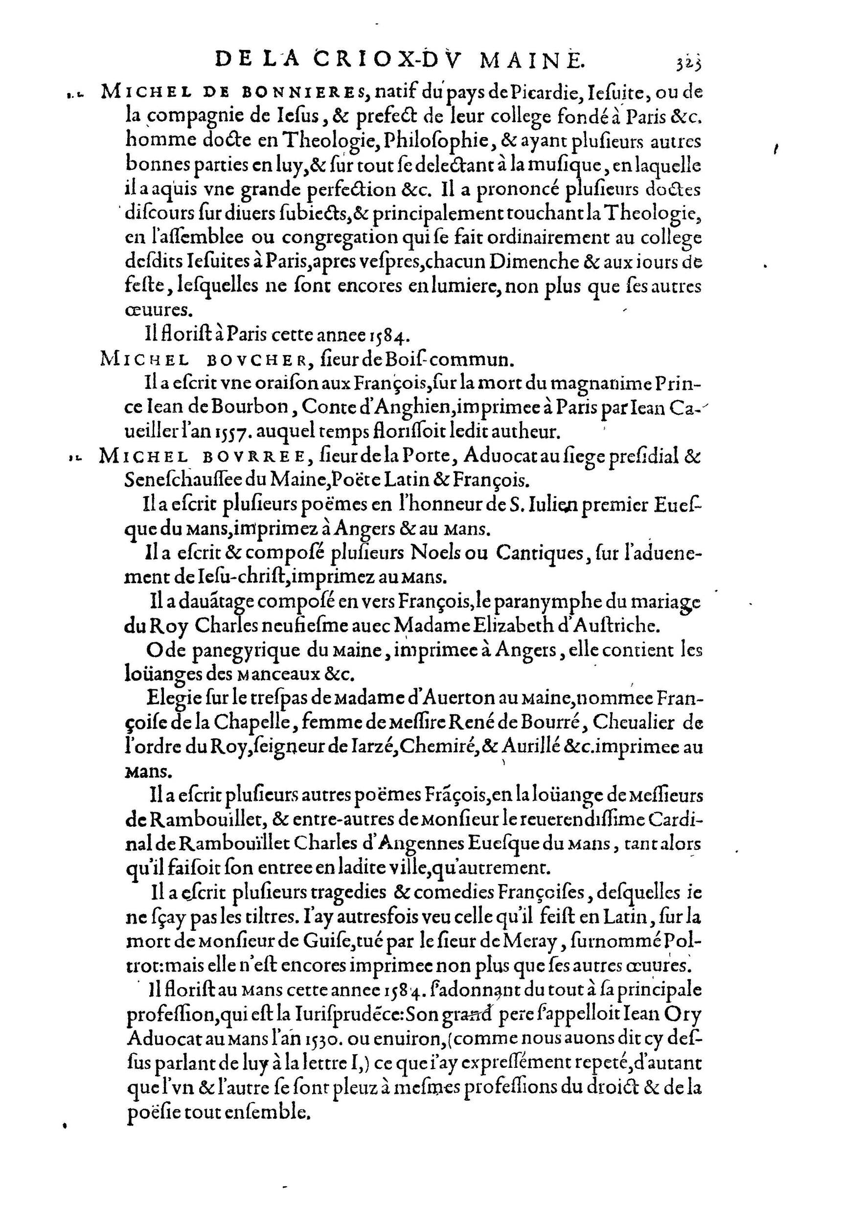 1584 - Abel L&#039;Angelier - Bibliothèques françaises - BnF